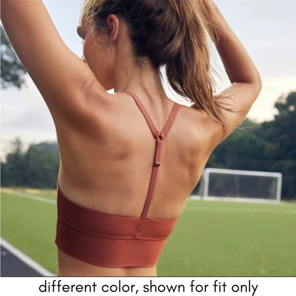 NEW Offline by Aerie American Eagle Shine Racerback Sports Bra Black Small